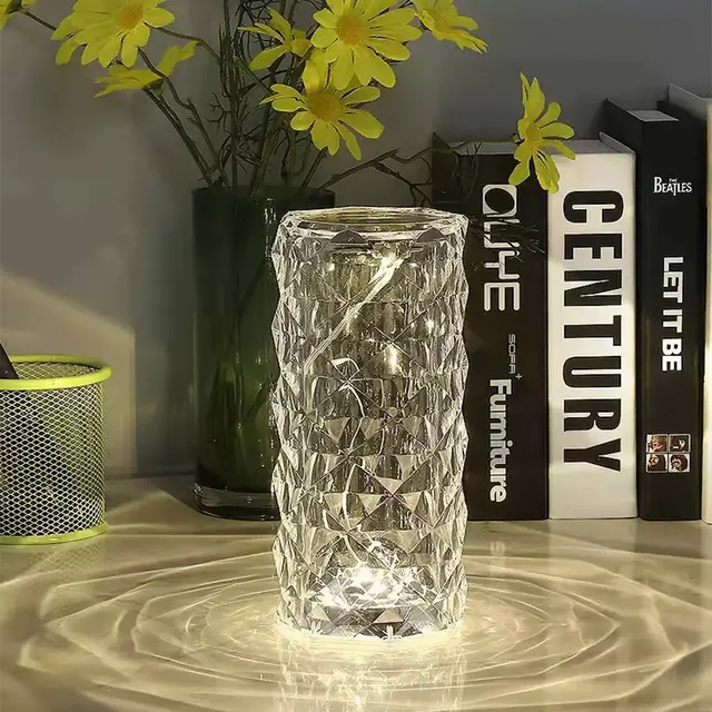 16-Colour RGB Crystal Touch Lamp with Remote – view 3