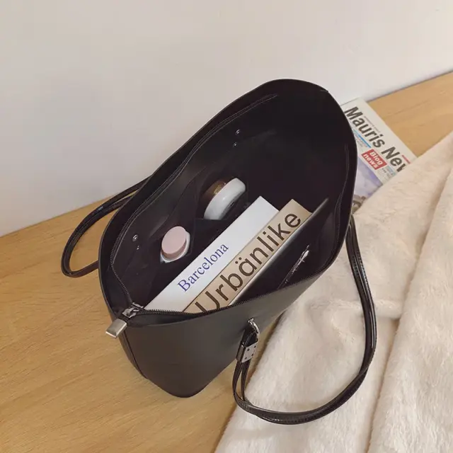Waterproof PU Tote Shoulder Bag – view 4