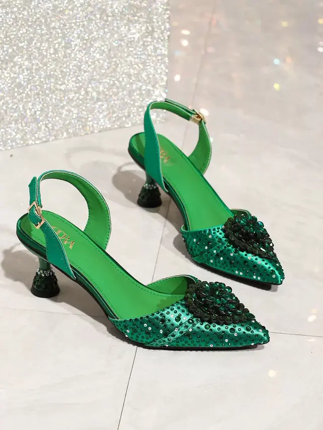 Crystal Banquet Diamond Heels & Pointed Flats (Custom Edition) – view 8