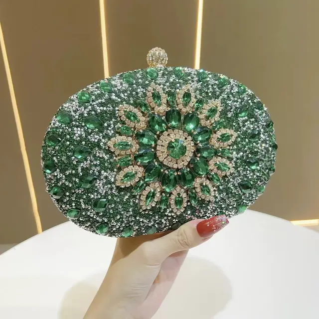 Sunflower Rhinestone Evening Crossbody Bag – view 7
