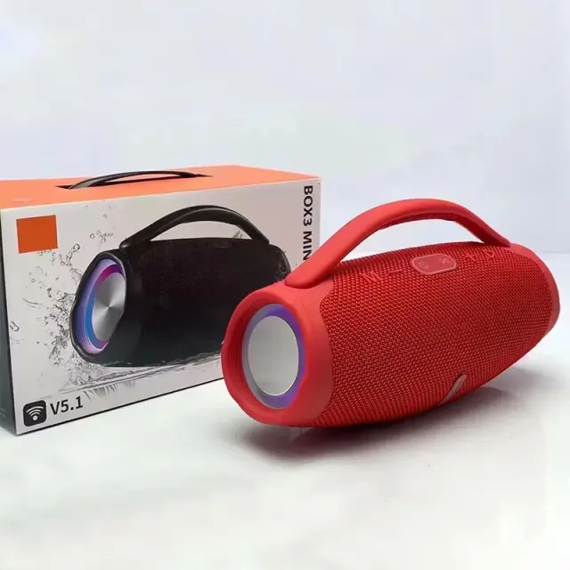 Mini Boombox 3 Bluetooth Speaker with RGB Light – view 5