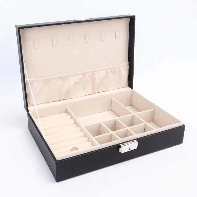 PU Leather Jewellery Box Organiser