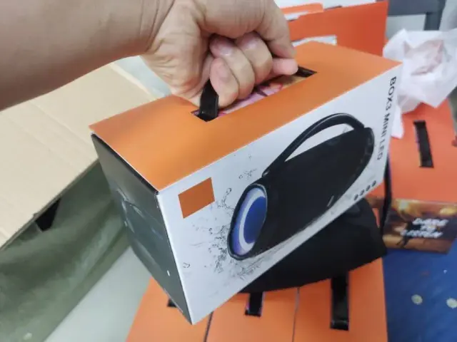 Mini Boombox 3 Bluetooth Speaker with RGB Light – view 6