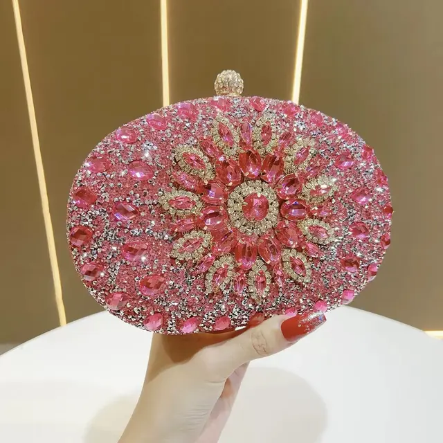 Sunflower Rhinestone Evening Crossbody Bag – view 13