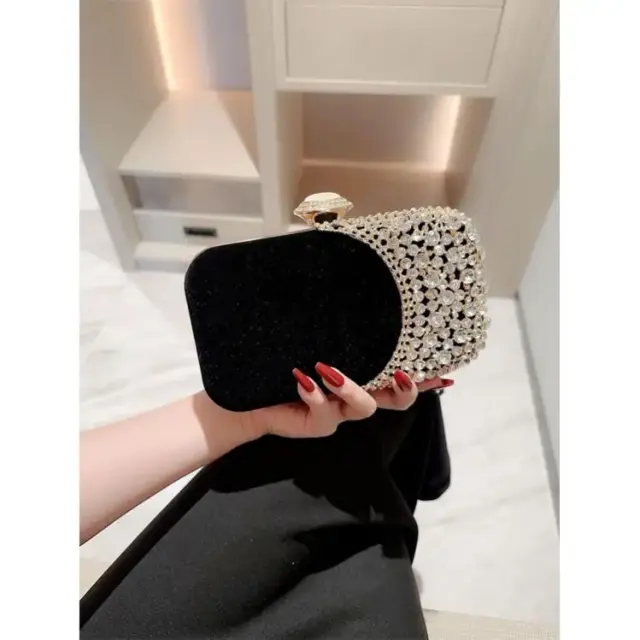 Oval Rhinestone Evening Handbag – view 5