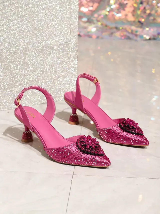 Crystal Banquet Diamond Heels & Pointed Flats (Custom Edition) – view 7