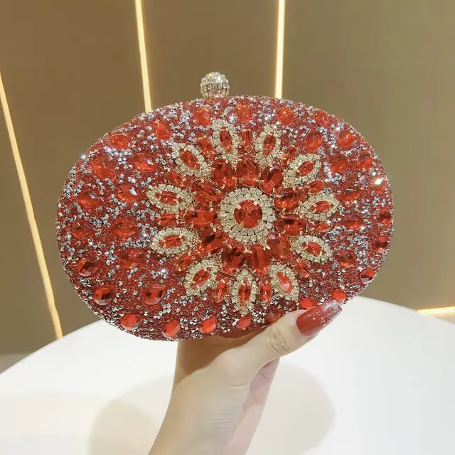 Sunflower Rhinestone Evening Crossbody Bag – view 6