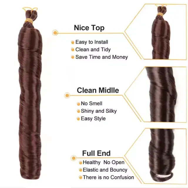 French Curl Crochet Braiding Hair – 150g, 24 Inch – view 2