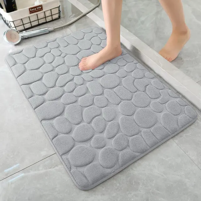 3D Pebble Memory Foam Bath Mat – view 2