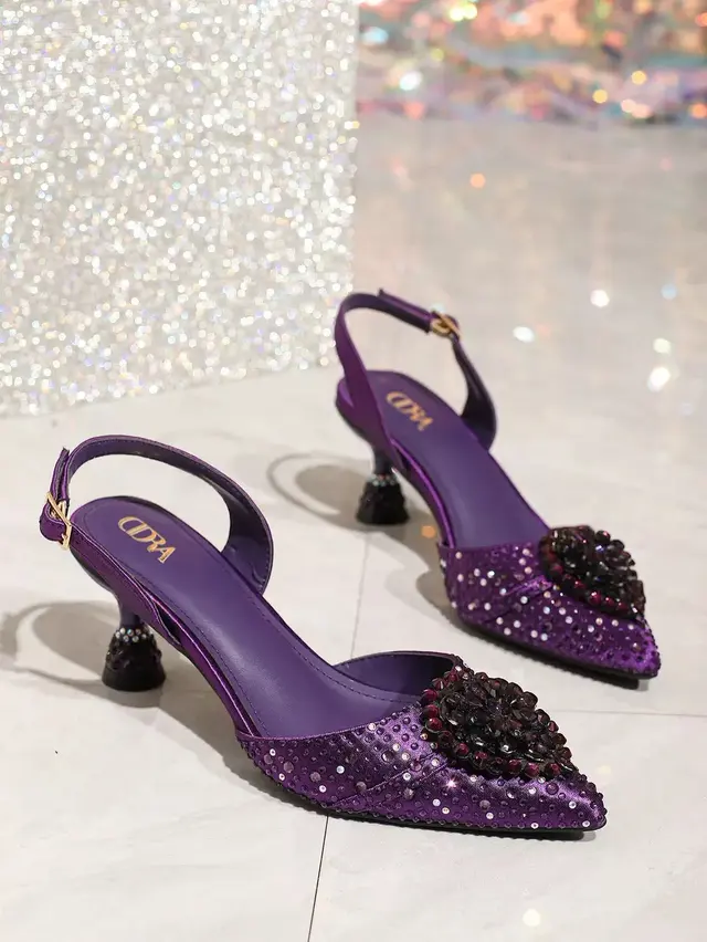 Crystal Banquet Diamond Heels & Pointed Flats (Custom Edition) – view 9