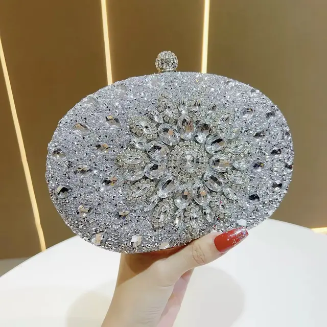 Sunflower Rhinestone Evening Crossbody Bag – view 11