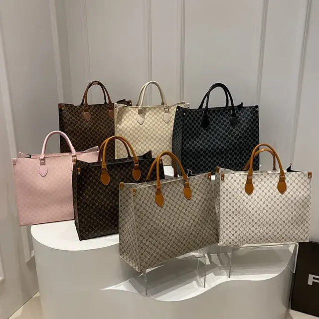 Elegant Vintage PU Shoulder Tote