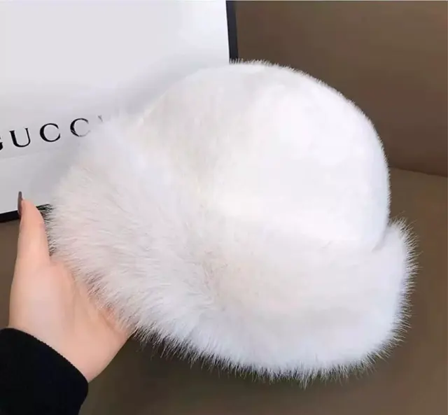 Faux Fur Fluffy Bucket Hat – view 2