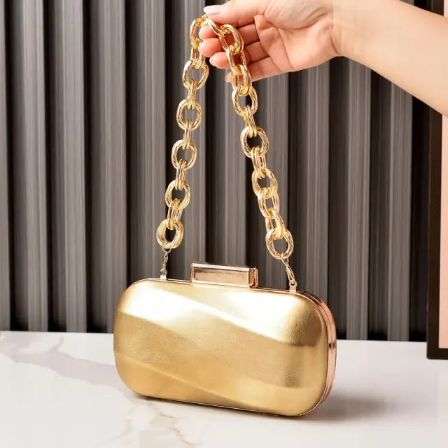 Metallic Chain Evening Bag – view 3