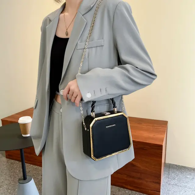 Mini Leather-Look Shoulder Handbag – view 2