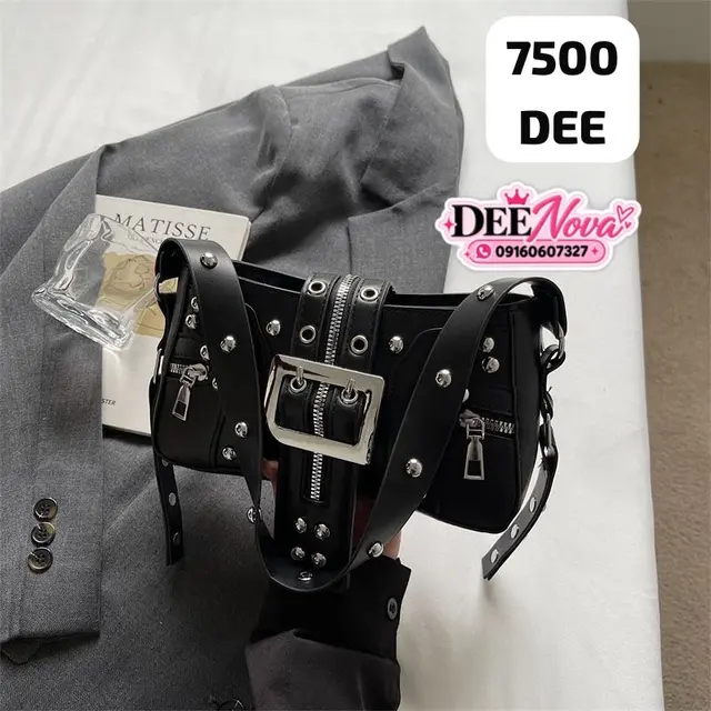 Punk Studded Buckle Shoulder Bag – view 2
