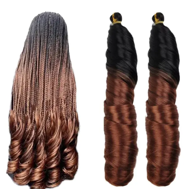 French Curl Crochet Braiding Hair – 150g, 24 Inch