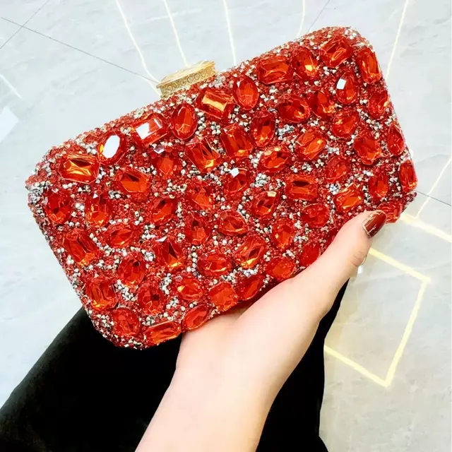 Rhinestone Glitter Clutch & Shoulder Evening Bag – view 10