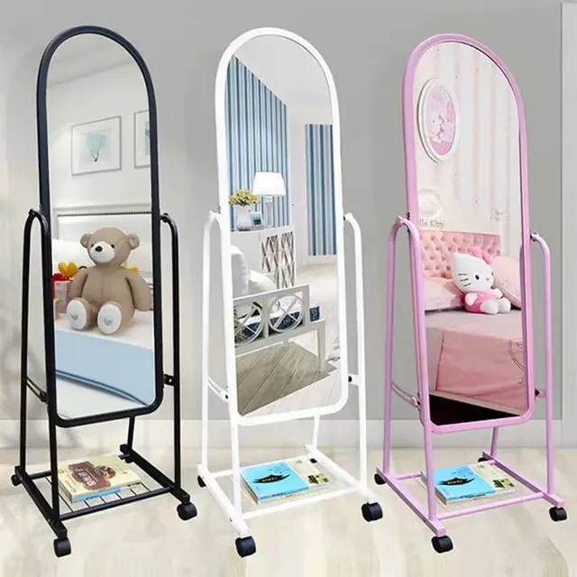 Full-Length Floor Mirror with Wheels – 32 × 160cm