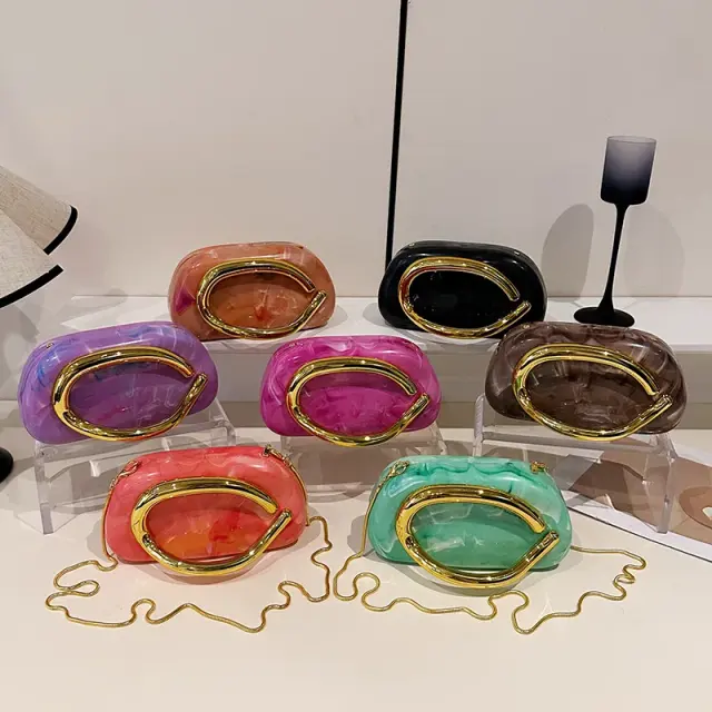 Acrylic Box Evening Mini Crossbody Bag