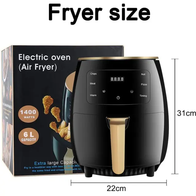 Silver Crest 6L Digital Air Fryer Oven – 2400W – view 5
