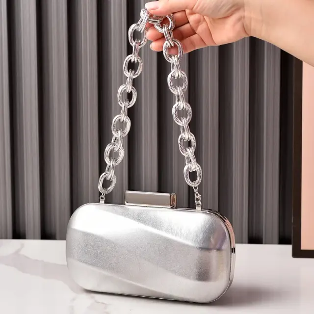 Metallic Chain Evening Bag – view 2