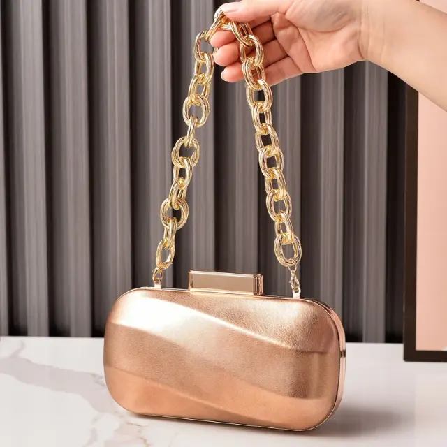 Metallic Chain Evening Bag – view 5