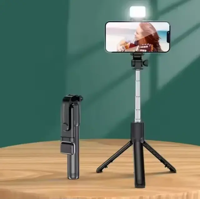 Extendable Rotating Phone Stand & Selfie Stick with Remote – view 4
