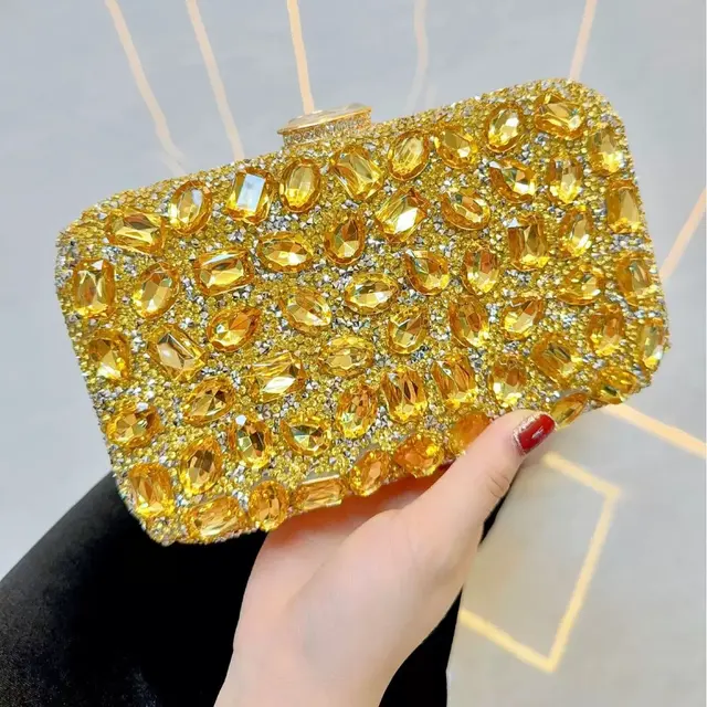 Rhinestone Glitter Clutch & Shoulder Evening Bag – view 8
