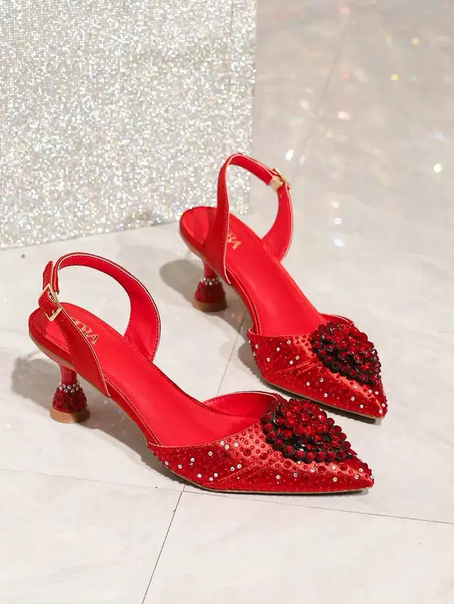 Crystal Banquet Diamond Heels & Pointed Flats (Custom Edition) – view 10
