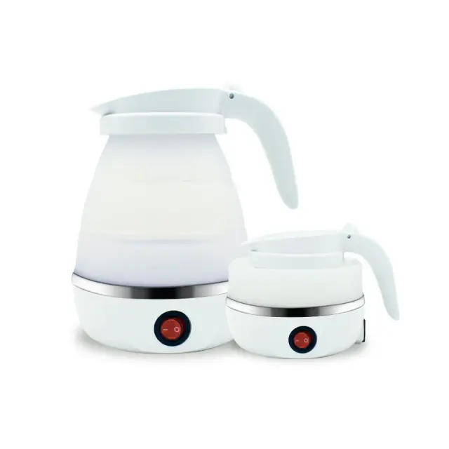 Mini Folding Silicone 0.6L Thermal Insulated Electric Kettle