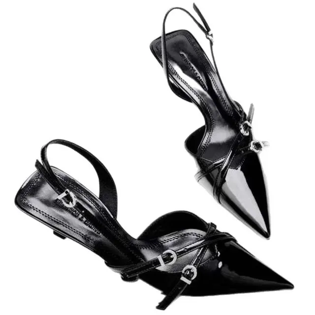 Elegant Patent Slingback -Double-Strap Edition – view 3