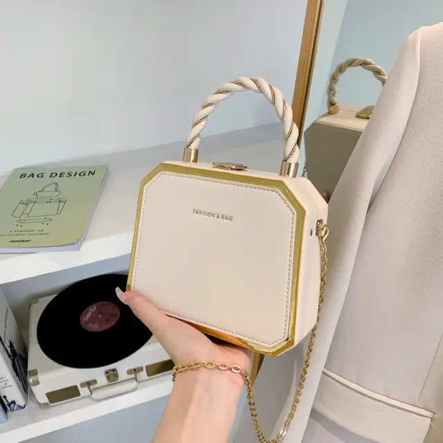Mini Leather-Look Shoulder Handbag – view 6