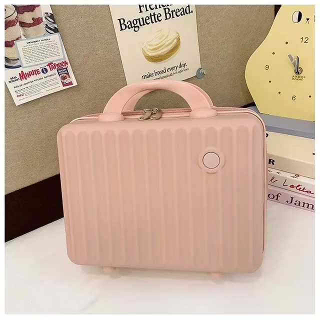 Portable Mini Travel Makeup Case (Hard Shell Ribbed Design) – view 6