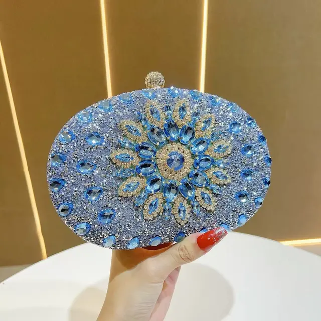 Sunflower Rhinestone Evening Crossbody Bag – view 9