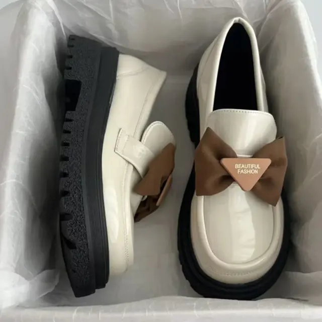 Women's Thick-Sole Leather Loafers – view 2