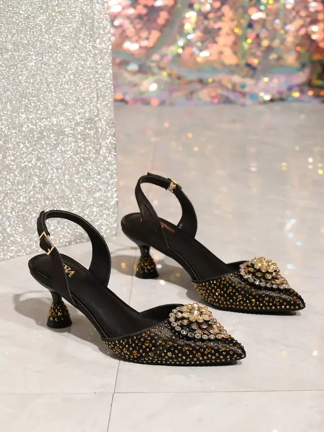 Crystal Banquet Diamond Heels & Pointed Flats (Custom Edition) – view 6