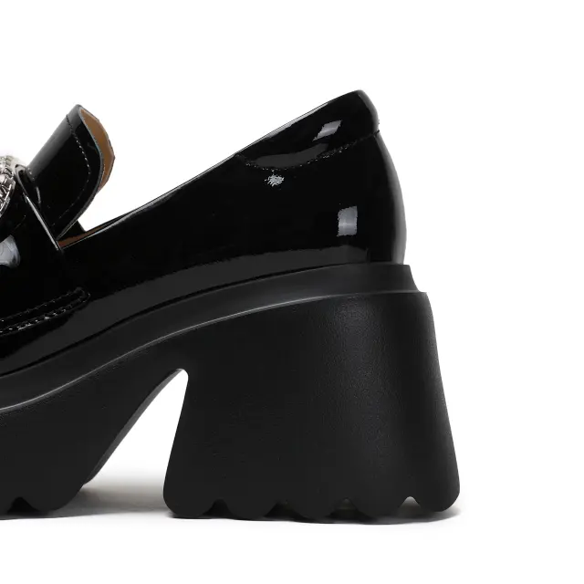 Crystal-Buckle Rhinestone Loafers – view 3