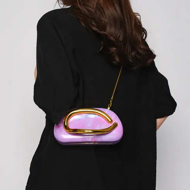 Acrylic Box Evening Mini Crossbody Bag – view 2