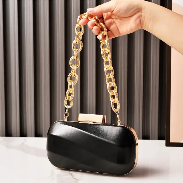 Metallic Chain Evening Bag – view 6