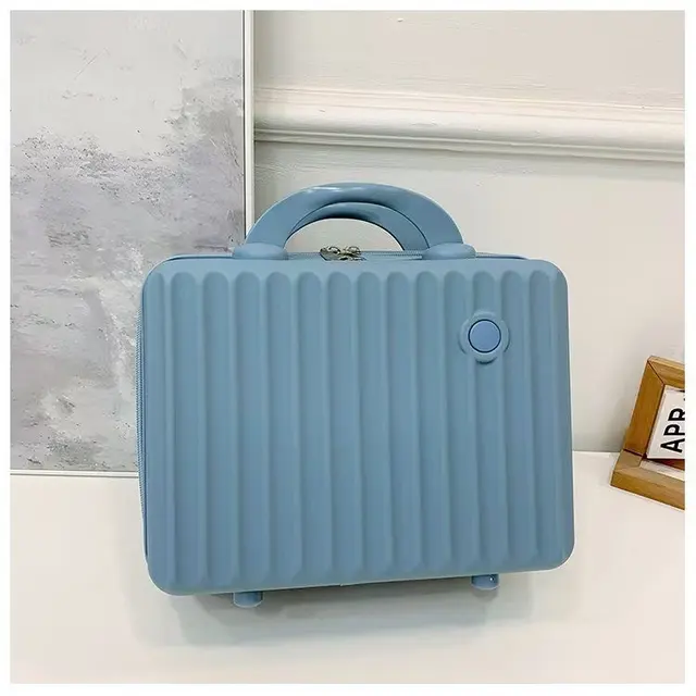 Portable Mini Travel Makeup Case (Hard Shell Ribbed Design) – view 5