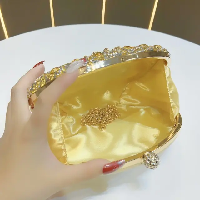 Sunflower Rhinestone Evening Crossbody Bag – view 3