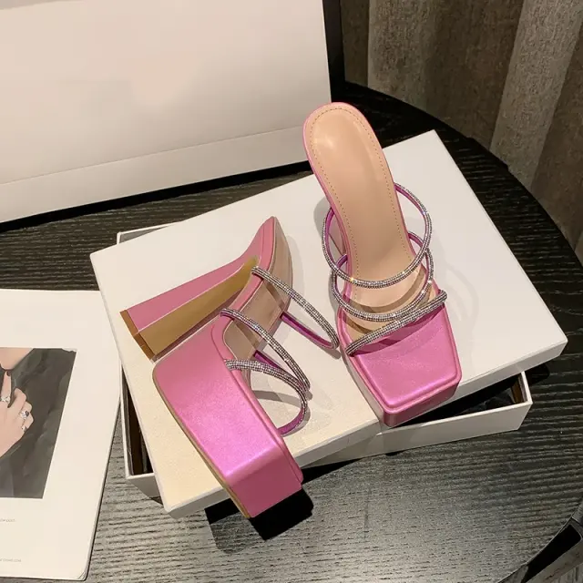 Rhinestone Platform High-Heel Sandals – 15cm – view 3