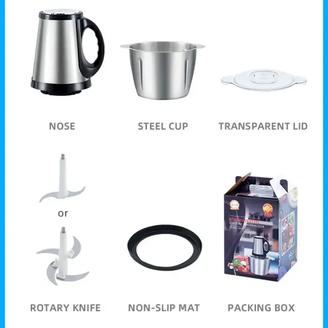 Food Processor Stainless Steel 5L – view 2