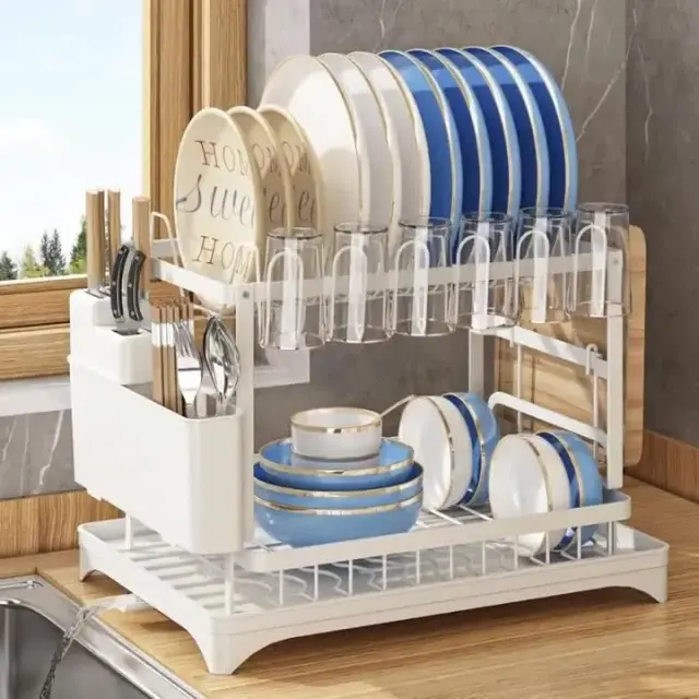 Double-Tier Metal Kitchen Storage Rack – view 5