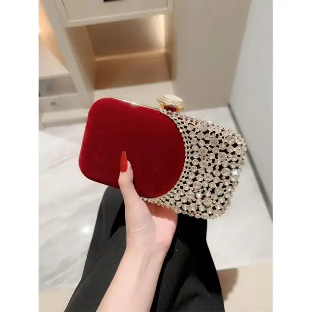 Oval Rhinestone Evening Handbag – view 2