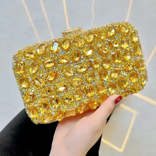 Rhinestone Glitter Clutch & Shoulder Evening Bag – view 2