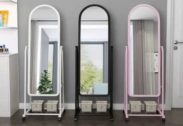 Full-Length Floor Mirror with Wheels – 32 × 160cm – view 2
