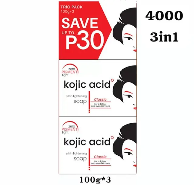 Kojie San Kojic Acid Soap – Trio Pack (3 × 100g)