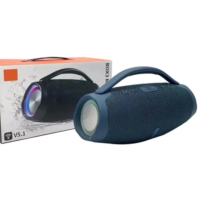 Mini Boombox 3 Bluetooth Speaker with RGB Light